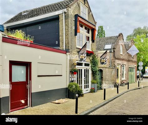 Dutch Village Scene Stock Photo Alamy