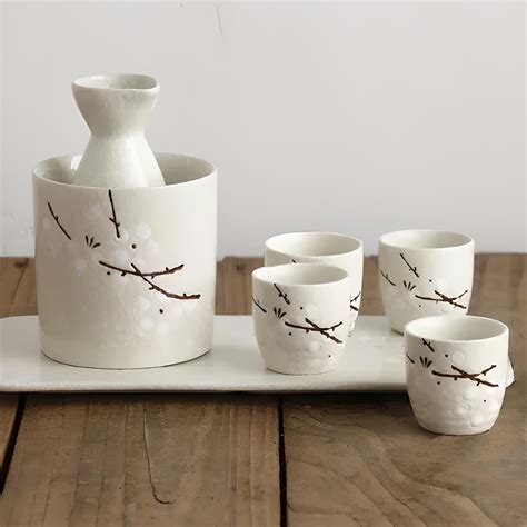 Buy Shiro Blossom Sake Set And Ice Bucket Katachiware