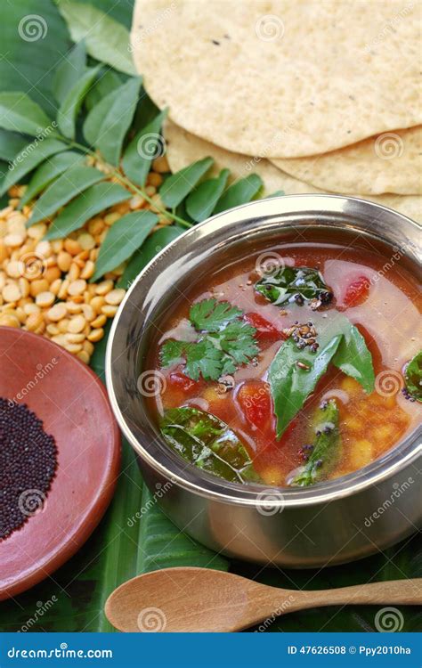 Tomato Rasam South Indian Soup Stock Image 47621389