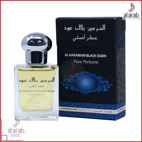 Black Oud Al Haramain 15ml Original Attar Toll On Unisex Haramain