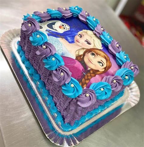Bolo Quadrado Frozen