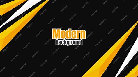 Premium Vector Yellow And Black Banner Background Premium Vector