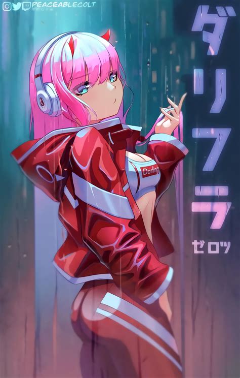 Zero Two 02 Darling In The Franx Waifu Wallpaper HD Amazing Fanart