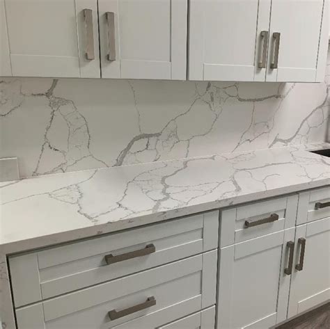 Ecs Calacatta White Quartz Countertop Prefab Quartz Countertops New