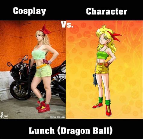 Cosplay Vs Character Launch Lunch Dragon Ball By Rica Raion R Cosplaygirls