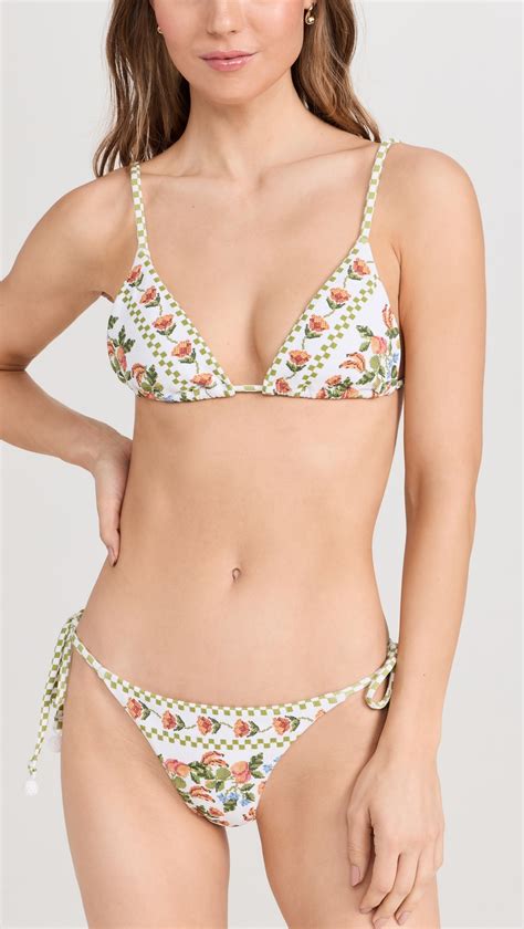 Farm Rio Banana Vitamin Tie Side Bikini Top Shopbop