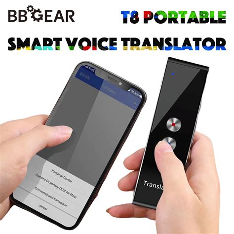 Bbgear Portable T8 Smart Voice Translator Multi Language Ai Translator