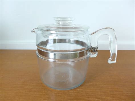 Pyrex Flameware 6 cup coffee pot with lid – Haute Juice