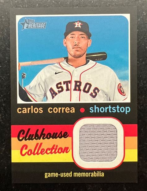 Topps Heritage Clubhouse Collection Relic High Number Carlos