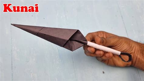 How To Make A Paper Kunai Ninja Weapon Minato Origami YouTube