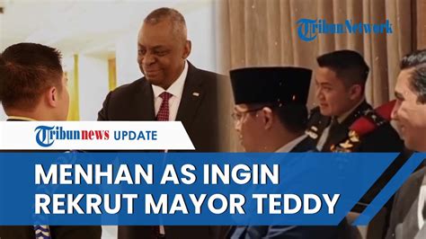 Menhan As Blak Blakan Ingin Rekrut Mayor Teddy Di Depan Prabowo Menhan