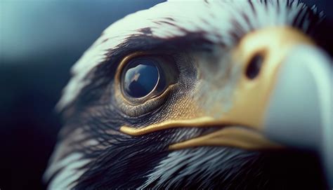 Premium Photo | A close up of an eagle's eye