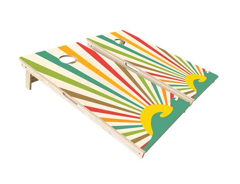 Fun Pattern Cornhole Boards – System Pavers Outdoor Store