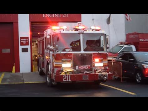 Airhorn Fdny Engine Responds To An Ems Run In Williamsburg