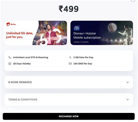 Airtel Rs 499 Rs 699 Rs 839 Rs 999 Rs 3359 5g Recharge Plans