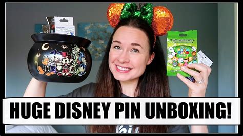 Huge Disney Mystery Pin Unboxing October 2017 Youtube