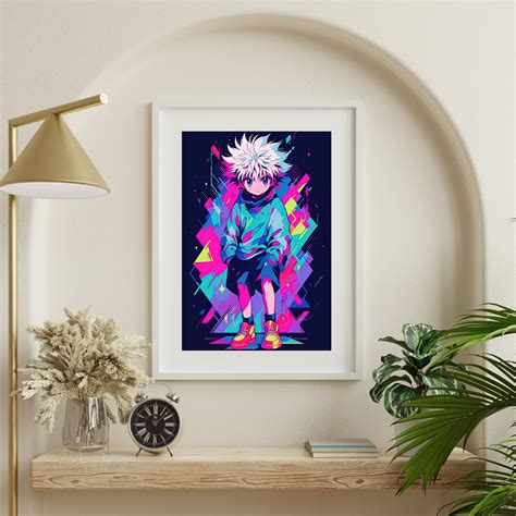 Killua Digital Print Killua Wall Art Killua Illustration Etsy