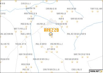 Arezzo (Italy) map - nona.net