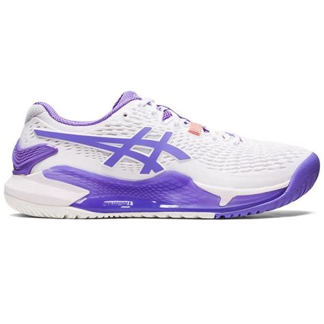 Asics Gel Resolution Womens Tennis Shoe White Amethyst Tennis Point