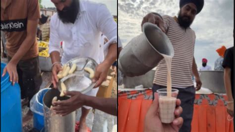 Viral Video: Internet Reacts to Sikh Community’s Banana Milkshake