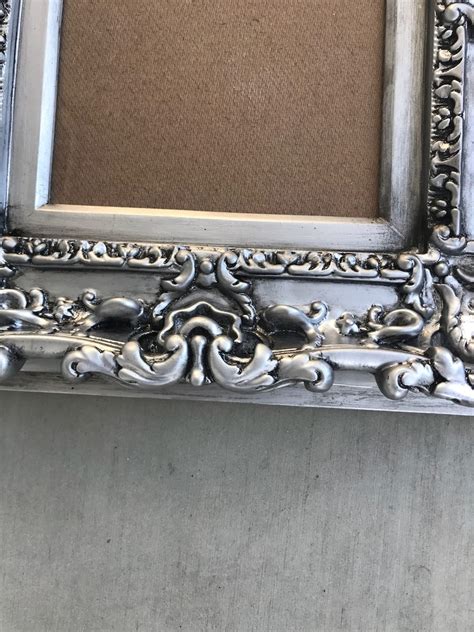 8x10 Antique Silver Frame Style Baroque Frame Picture Frame Etsy