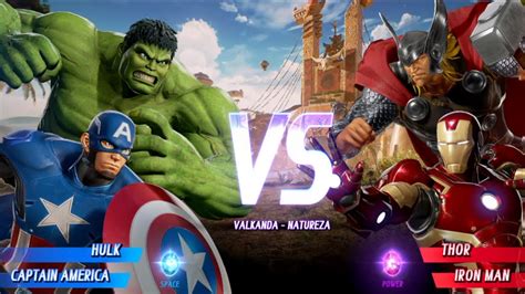 Marvel Vs Capcom Infinite Hulk And Capitão America Vs Homem De Ferro And Thor Youtube