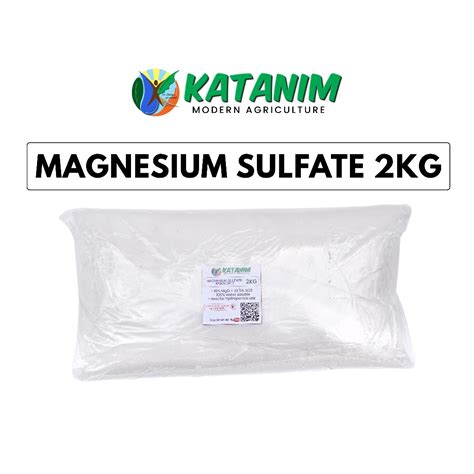 Magnesium Sulfate Epsom Salt 2kg Per Pack For Hydroponics System Katanim Shopee Philippines