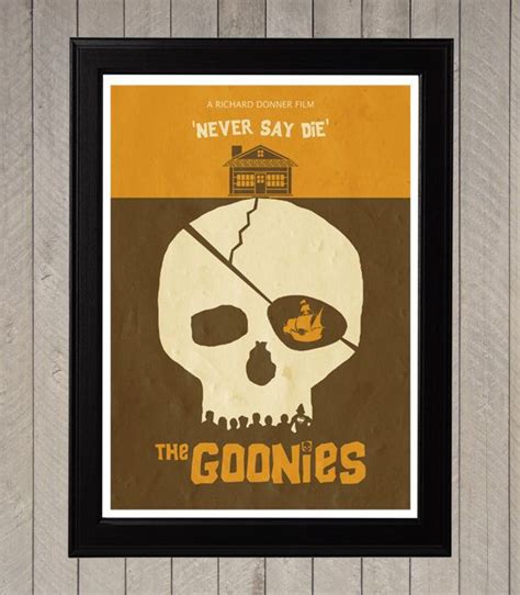 Les Goonies Film Minimaliste Poster Poster Alternatif Art Print