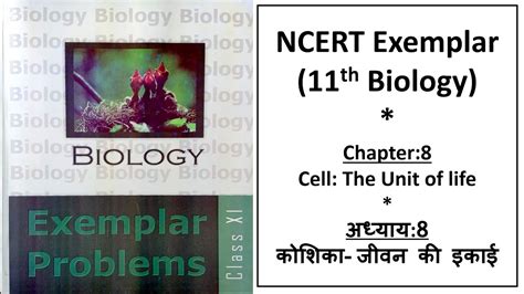 Cell The Unit Of Life कोशिका जीवन की इकाई Ncert Exemplar Class 11