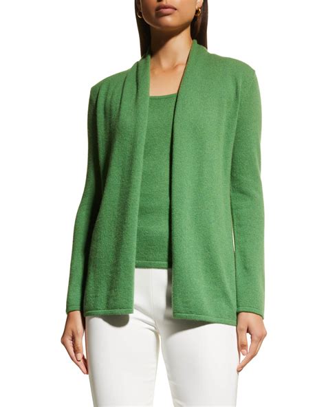 Neiman Marcus Cashmere Collection Open Front Cashmere Cardigan Neiman