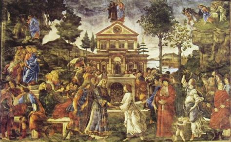 Prove Di Cristo Del Botticelli Nella Cappella Sistina Arte