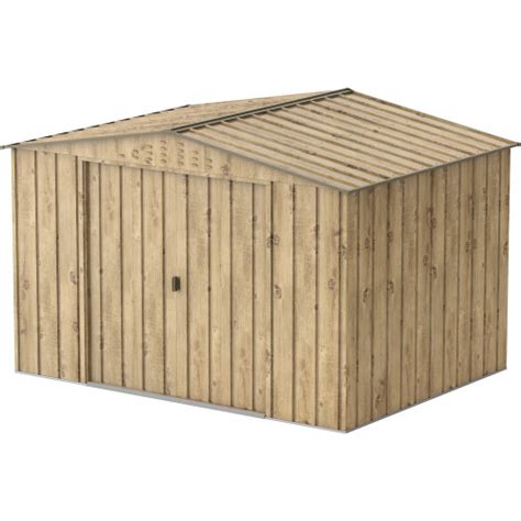 Duramax Abri de jardin métal WOODGRAIN 7 75m² kit ancrage Imi