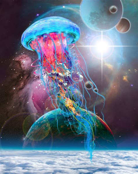 Space Jellyfish On Behance