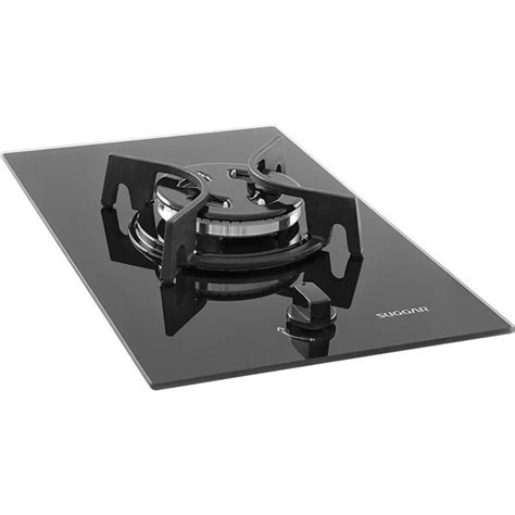 Cooktop Tri Chama Ferro Fundido 1 Bocas Suggar Bivolt Preto Preto