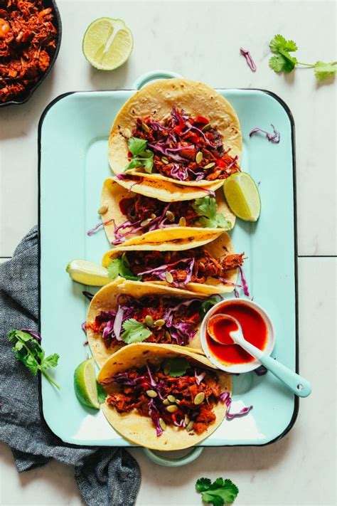 Spicy Vegan Jackfruit Tacos Minimalist Baker Recipes