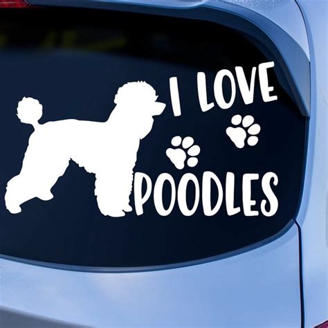 Poodle Sticker Etsy