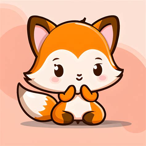 Cute Fox Kawaii Chibi Graphic · Creative Fabrica