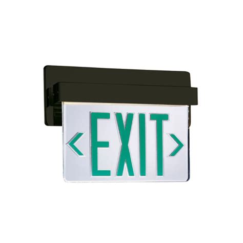 Sure Lites Elx7 Led Edge Lit Exit Sign Self Powered Ceiling Mount