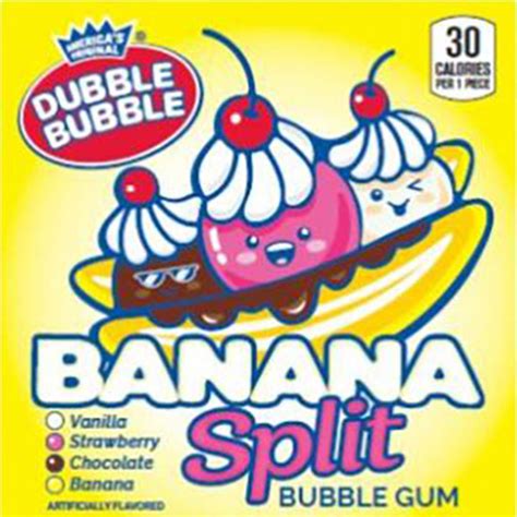 Banana Split Vending Gumballs 1 Inch 850 Ct