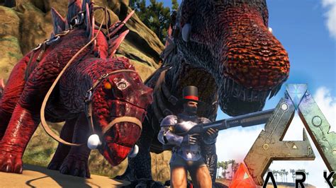 Ark Survival Evolved DRAGON KILLING ALPHA STEGO TAMING Modded