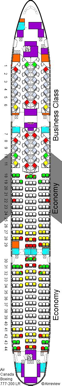 Seating Chart Boeing 777 300er Air Canada | Elcho Table