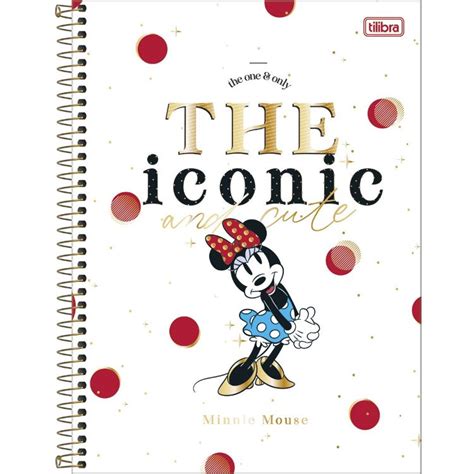 Caderno Espiral Capa Dura Universitário 1m Minnie Core 80 Folhas 324965