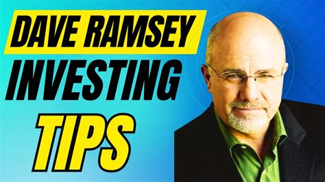 Dave Ramseys Investing Tips For Beginners Youtube