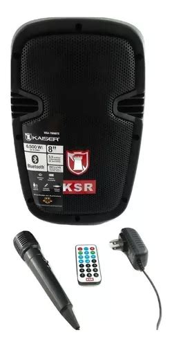 Bocina Recargable 8 Pulgadas Bluetooth Usb Kaiser Msa 7908bt