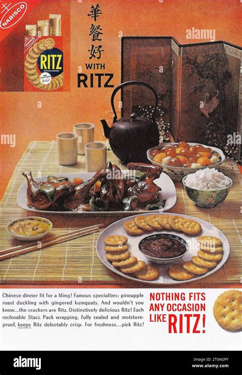 1962 Ritz Crackers Ad Stock Photo Alamy