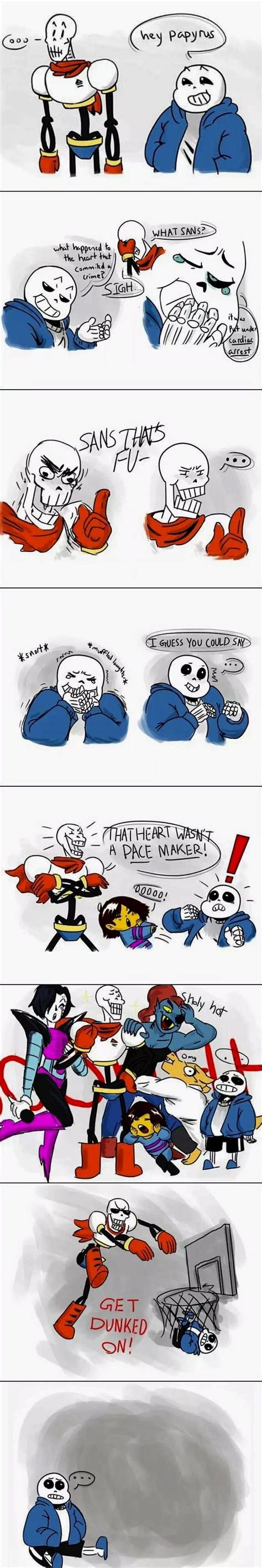 Sans Gets Pun By Papyrus Get Dunked On Undertale Undertale Undertale