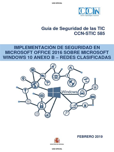 Ccn Stic 585 Rc Anexob Pdf Microsoft Office Net Framework