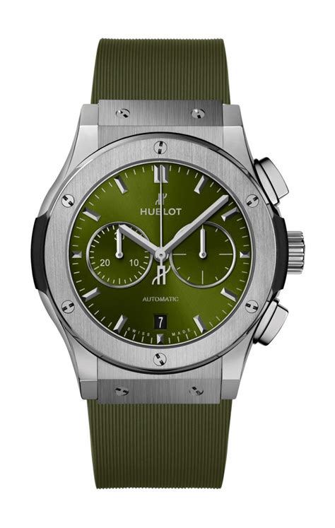 Hublot Classic Fusion Chronograph Titanium Green The Watch Pages