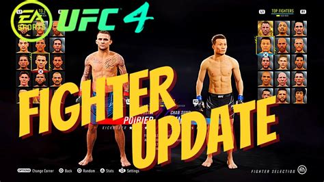 Ea Ufc 4 Fighter Update Some Nice Stat Updates In This One Youtube