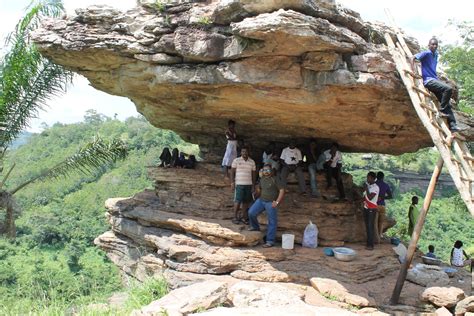 Nigerian Culture Boti Water Falls Umbrella Rock And Three Headed Palm